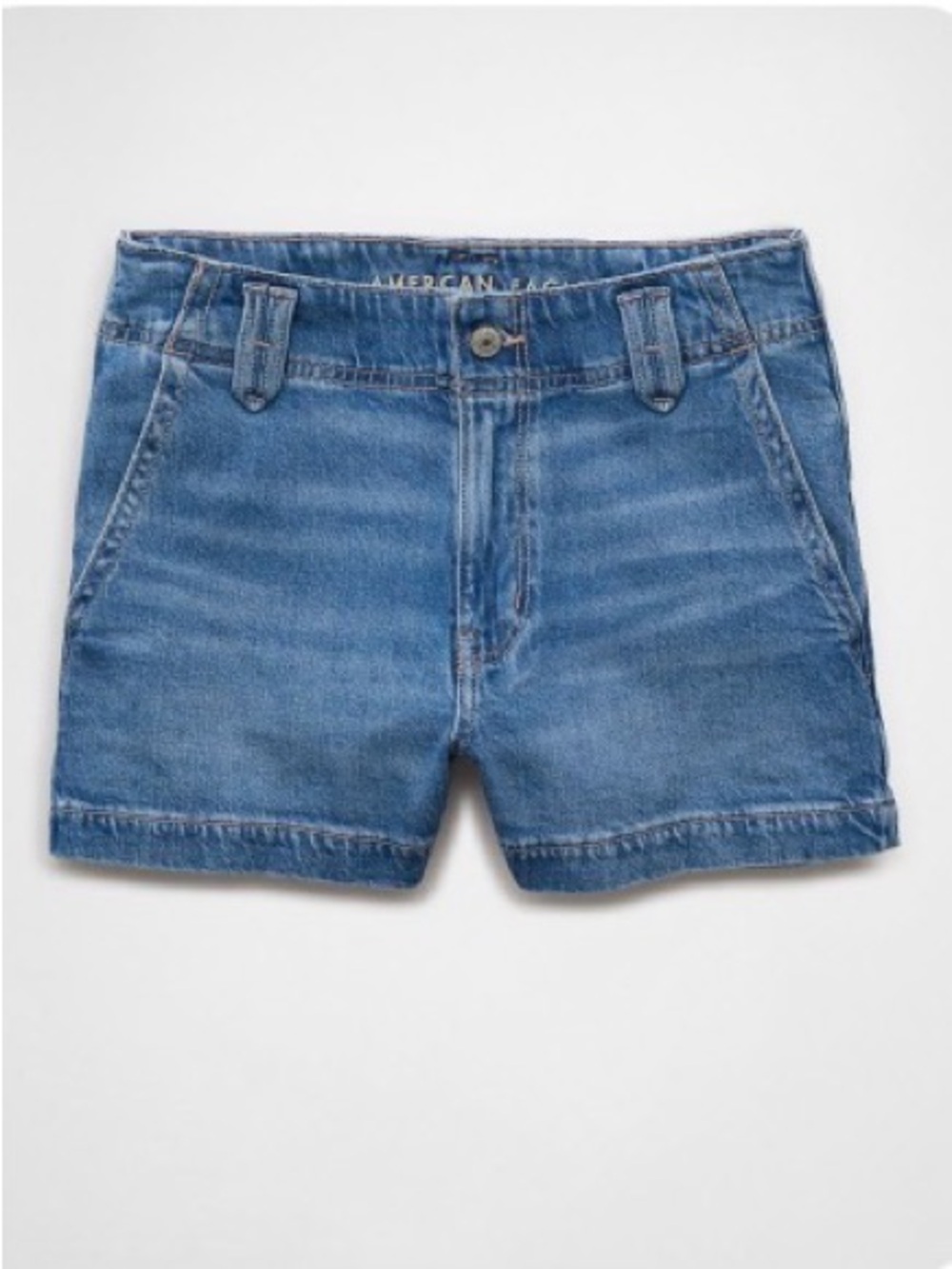 American Eagle Stretch Denim Mom Shorts